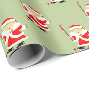 Field Hockey Christmas Wrapping Paper