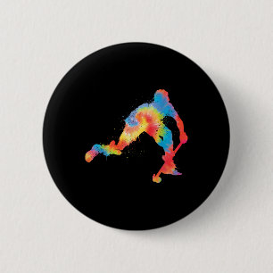 Field Hockey Coach Accessories Splash Field Hockey 6 Cm Round Badge