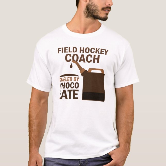 Field Hockey Coach (Funny) Chocolate T-Shirt (Front)