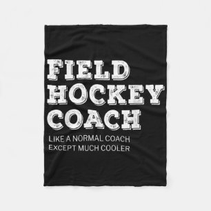 Field Hockey Coach Gift Funny Thank You Fleece Blanket