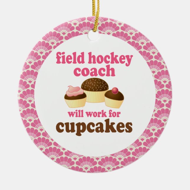 Field Hockey Coach Gift Ornament (Front)