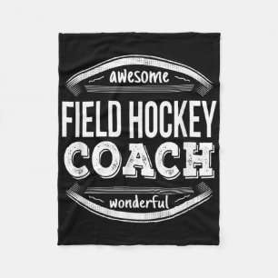 Field Hockey Coach Gifts Funny Fleece Blanket