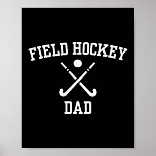 Field Hockey Dad Chest Pocket Design Hockey Family Poster