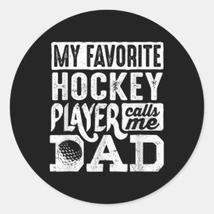 Field Hockey Dad Shirt Men Field Hockey Lover _4 Classic Round Sticker