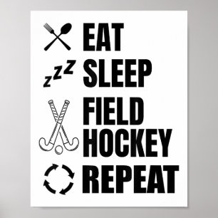 Field Hockey Daily Routine Workout Poster