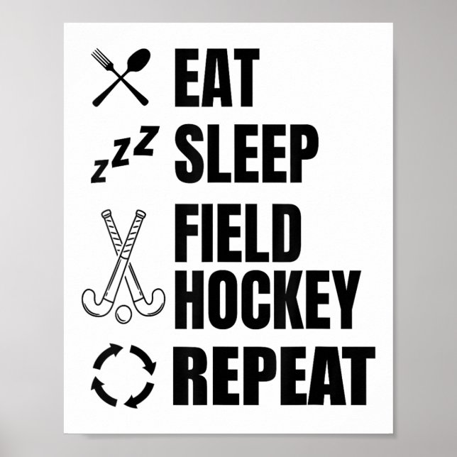 Field Hockey Daily Routine Workout  Poster (Front)
