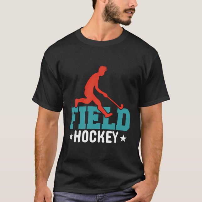 Field Hockey Design Men Women Girls Boys Hockey Pl T-Shirt (Front)