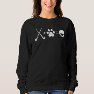 Field Hockey Dog Paw Happiness  Field Hockey Dog Sweatshirt