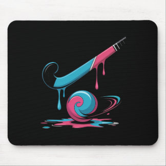 Field Hockey Drip For Player Mouse Pad