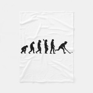 Field Hockey Evolultion Hockey Player Hockey Team Fleece Blanket