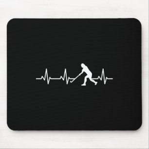 Field Hockey Fan Heartline Recreational Sports Mouse Pad