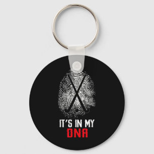 Field Hockey Fingerprint It's In My Dna Key Ring