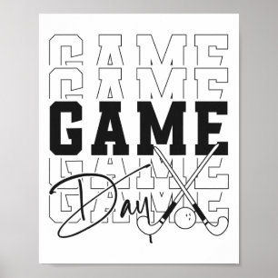 Field Hockey Game Day  Poster