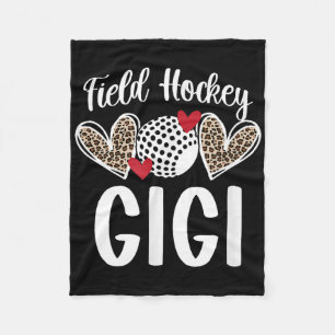 Field Hockey Gigi Hearts Gigi Of A Field Hockey Pl Fleece Blanket
