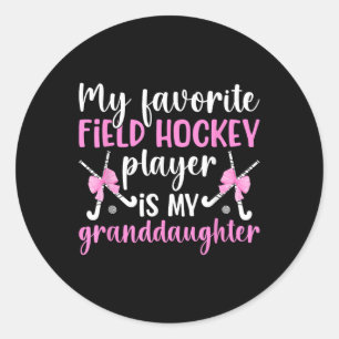 Field Hockey Gigi Proud Gigi Of A Field Hockey Pla Classic Round Sticker