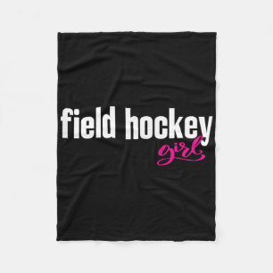Field Hockey Girl _7 Fleece Blanket