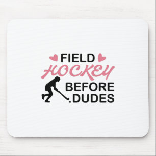 Field Hockey Girl Mouse Pad