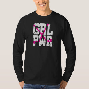 Field Hockey Girl Power Ice Hockey Chick Sticks Te T-Shirt