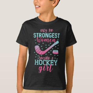 Field Hockey Girl Women Ice Hockey Player T-Shirt