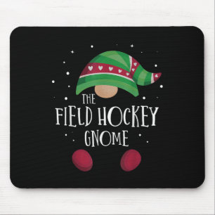 Field Hockey Gnome Family Matching Christmas Pajam Mouse Pad