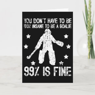 Field Hockey Goalie Funny Field Hockey Keeper Card