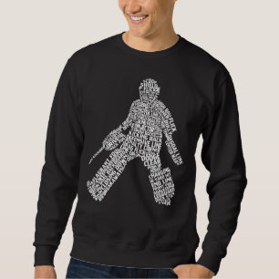 Field Hockey Goalie Typography Sweatshirt