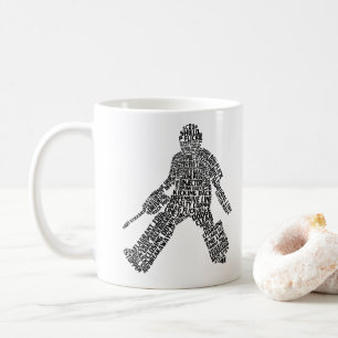 Field Hockey Goalie Word Art Coffee Mug