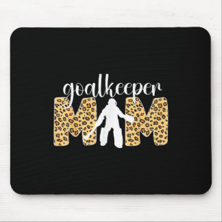 Field Hockey Goalkeeper Mom Leopard Field Hockey G Mouse Pad