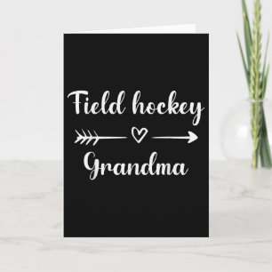 Field Hockey Grandma Nana Sport Lover Mothers Day  Card