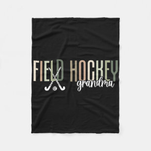 Field Hockey Grandma Of A Field Hockey Player Gran Fleece Blanket