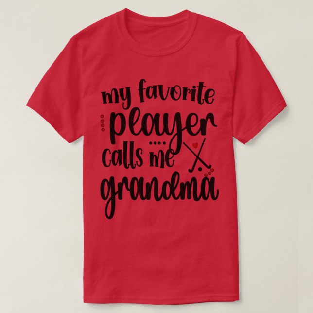 Field Hockey Grandma Of A Field Hockey Player Long T-Shirt (Design Front)