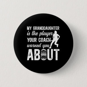 Field Hockey Grandpa Funny Field Hockey Player Gra 6 Cm Round Badge