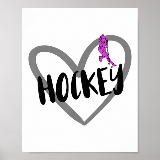 Field Hockey Heart _3  Poster (Front)