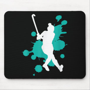 Field Hockey Hockey Player Colour Splash Design _2 Mouse Pad