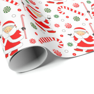 Field Hockey Holiday Gift Wrapping Paper