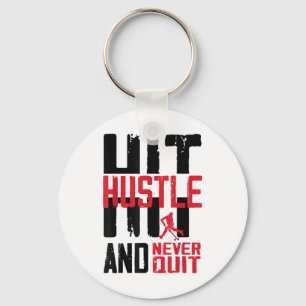 Field Hockey Hustle Hit And Never Quit _1 Key Ring