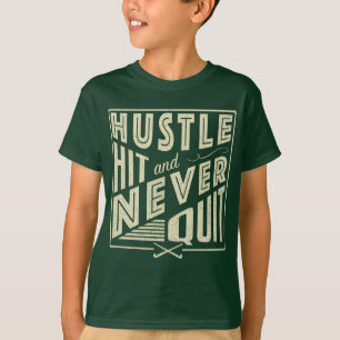 Field Hockey Hustle, Hit & Never Quit T-Shirt