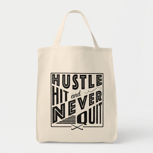 Field Hockey Hustle Hit & Never Tote Bag (Front)