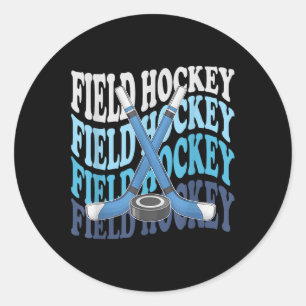 Field Hockey Ice Hockey Player Ice Hockey Fan  Classic Round Sticker