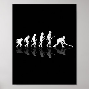 Field Hockey Indoor Hockey Player Evolution Gifts Poster