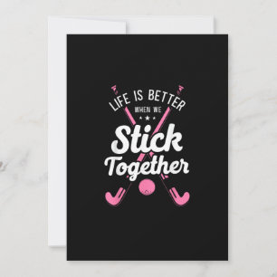 Field Hockey Life Is Better When We Stick Together Holiday Card