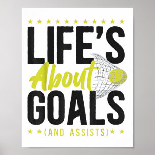 Field Hockey Life's About Goals (and Ists) _3 Poster