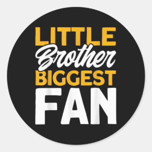 Field Hockey Little Brother Biggest Fan _3 Classic Round Sticker