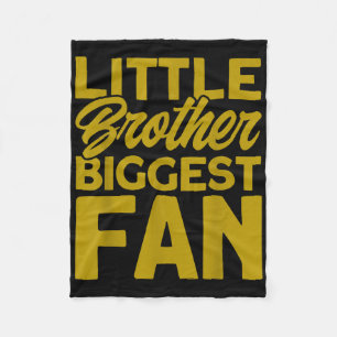 Field Hockey Little Brother Biggest Fan _4 Fleece Blanket
