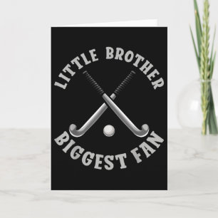 Field Hockey Little Brother Biggest Fan Card