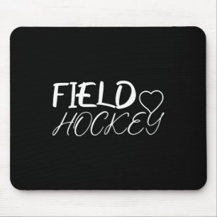 Field Hockey Love Heart Mouse Pad