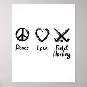Field Hockey Love Outdoor Sports Poster