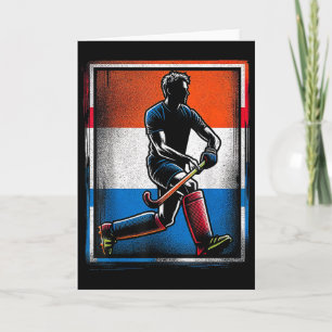 Field Hockey Men Netherlands Dutch Flag Holland _1 Card