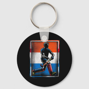 Field Hockey Men Netherlands Dutch Flag Holland _1 Key Ring
