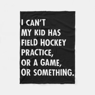 Field Hockey Mom And Dad Practice Game Design Fleece Blanket